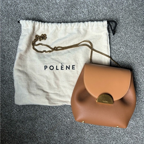 Polene Handbags - Polene Numéro Un Mini Crossbody bag Camel EUC